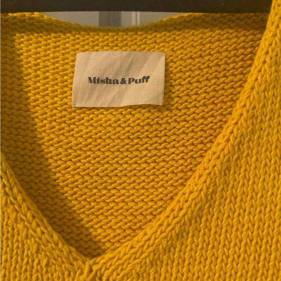 Misha and Puff Box Vest Pima cotton sunny yellow - Picture 4 of 6